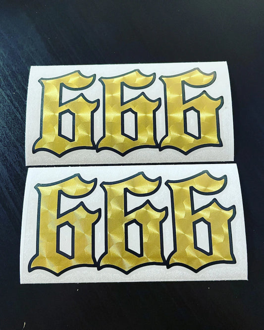 666 Racing Number Numbers – GarageFloorVinylz