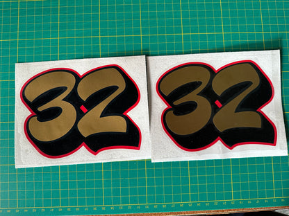 Harley Davidson Candy Racing Numbers 3 Colors