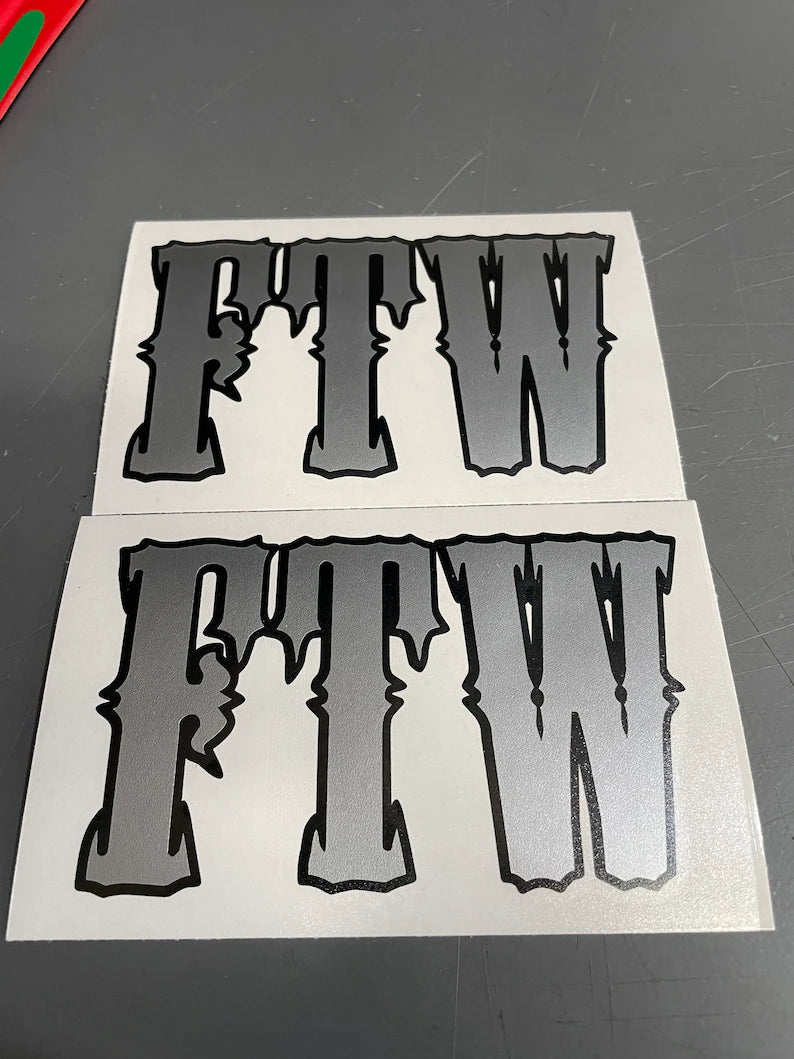 Fth Sticker Harley Davidson FTW Fairing Battery Sticker Decal – GarageFloorVinylz