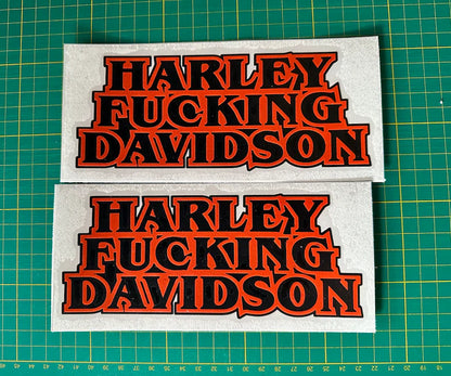 Harley F***ing Davidson Custom Sticker