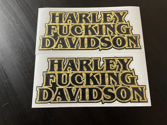 Harley F***ing Davidson Custom Sticker