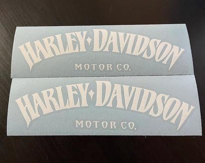 Harley Iron Curved Tank Decal