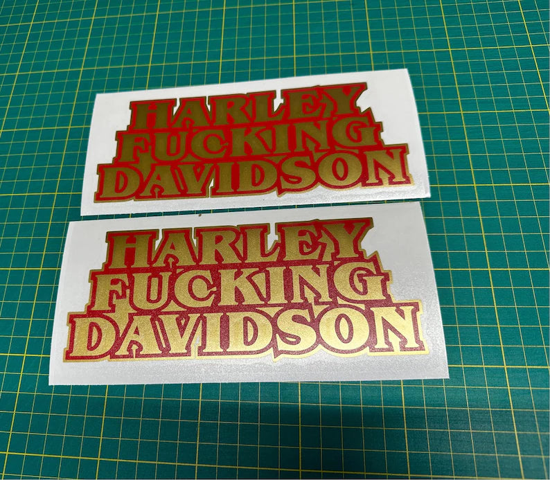 Harley F***ing Davidson Custom Sticker