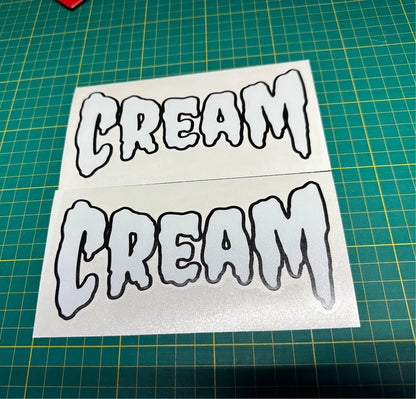 Custom Helmet Decal Misfit Curved Font