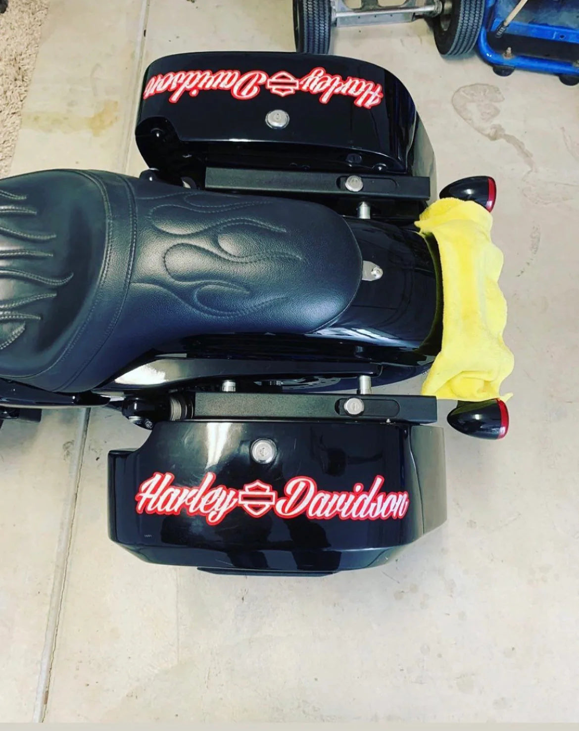 Custom Touring Saddlebag Harley Decals