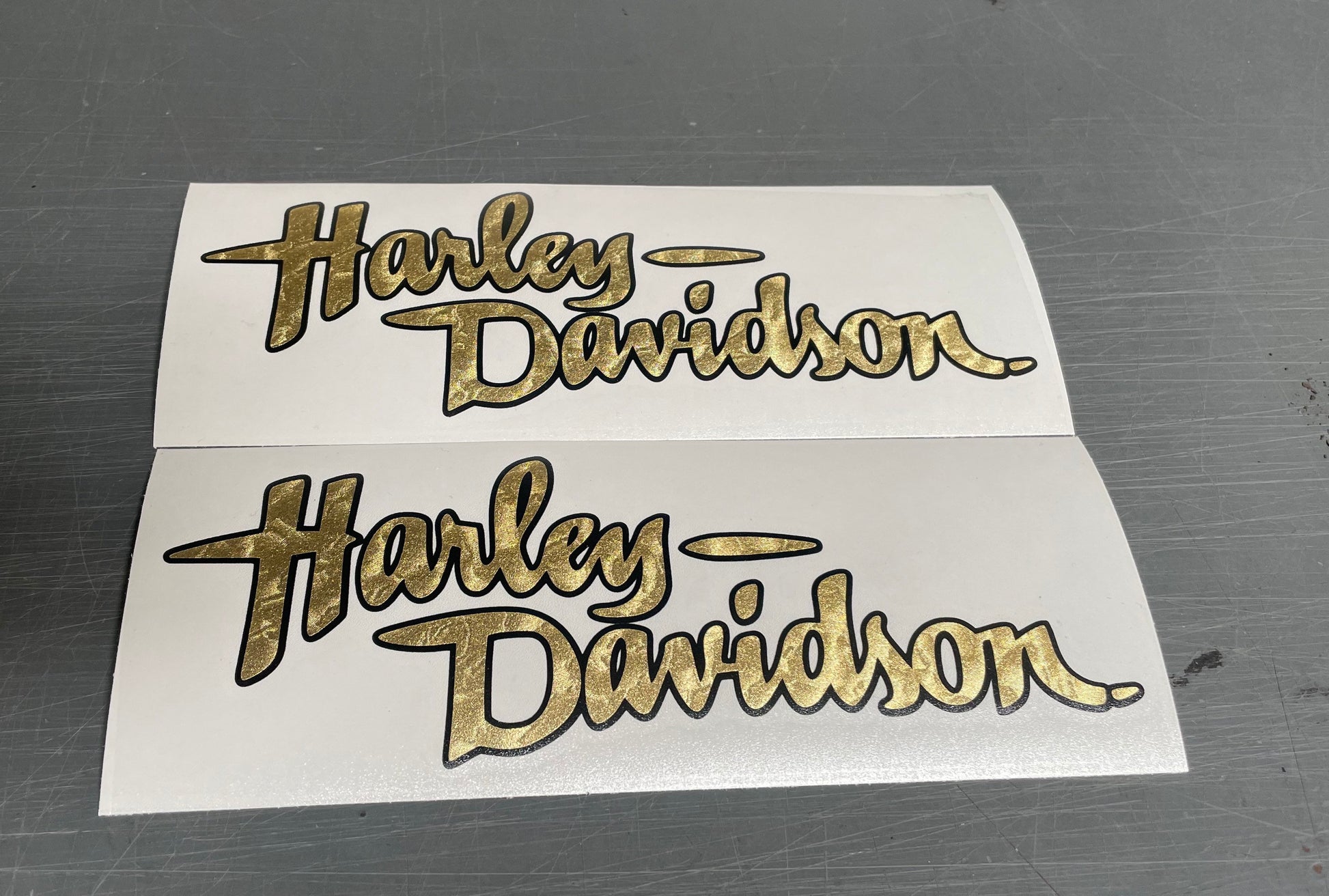 Harley Davidson Super Glide Tank Logo Sticker Decal