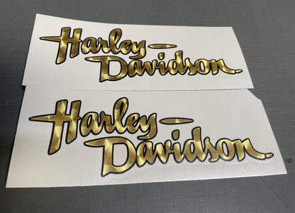 Harley Davidson Super Glide Tank Logo Sticker Decal