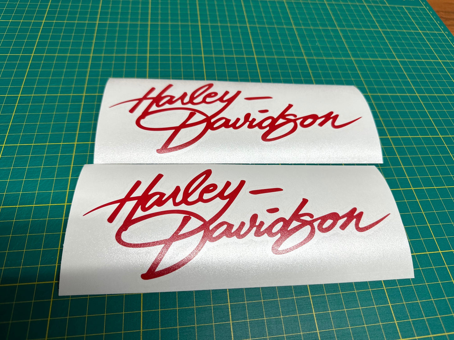 Harley Davidson Dyna Lowrider 90s Cursive Tank Sticker Decal